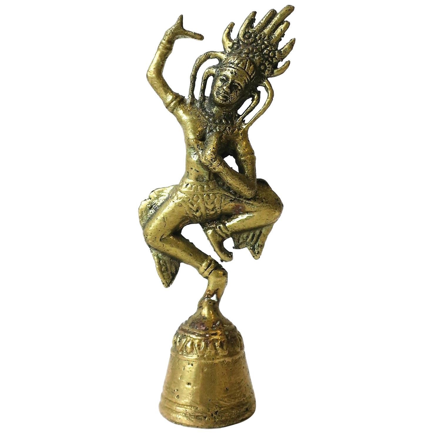 Brass Aspara Bell Sculpture For Sale