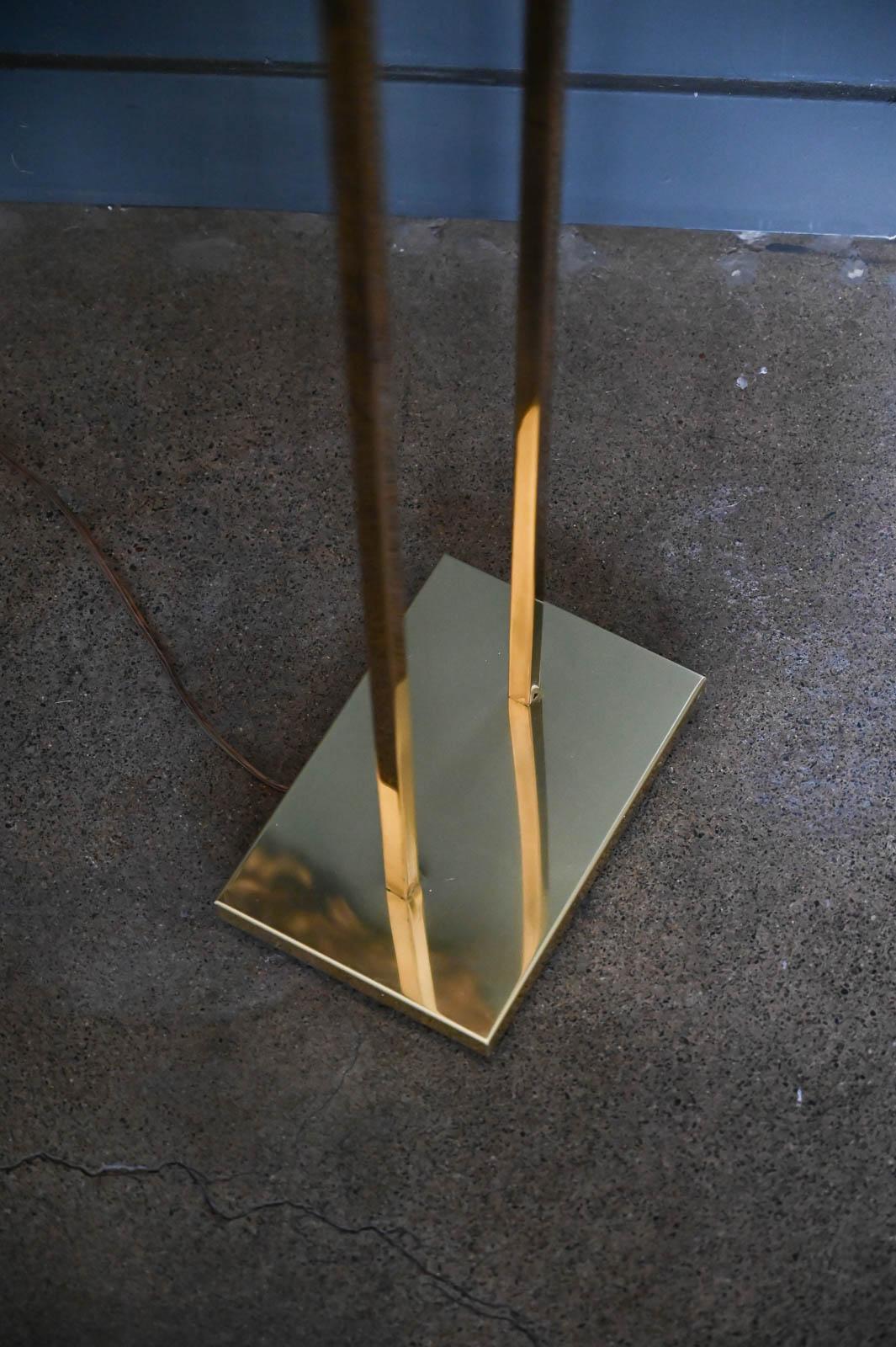 Brass Demilune Floor Lamp by George Kovacs for Koch + Lowy, 1970 5