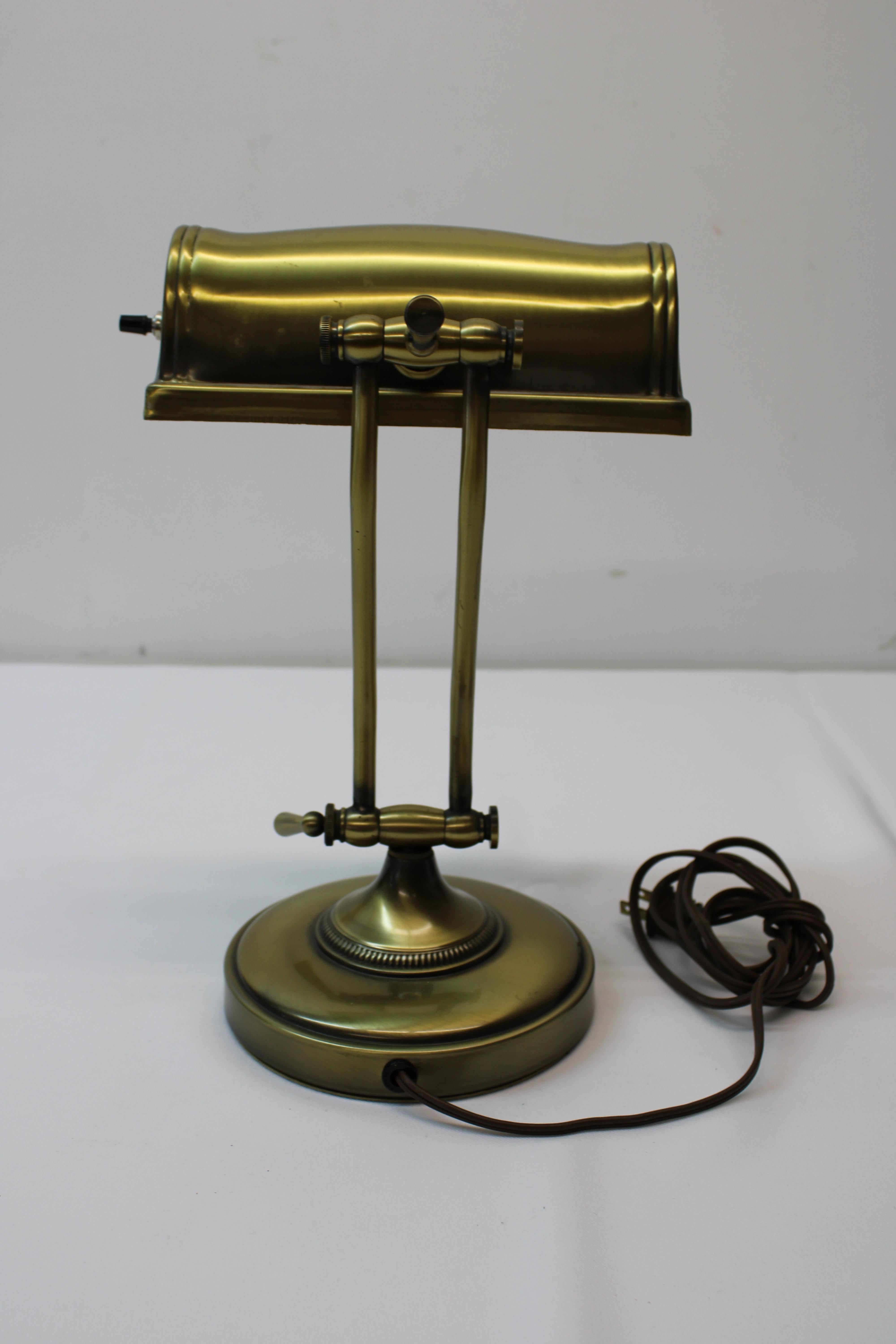 Brass Desk / Bankers Lamps For Sale 1