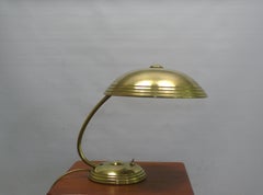 Lampada da tavolo in ottone di Helo Leuchten Germania, anni '50