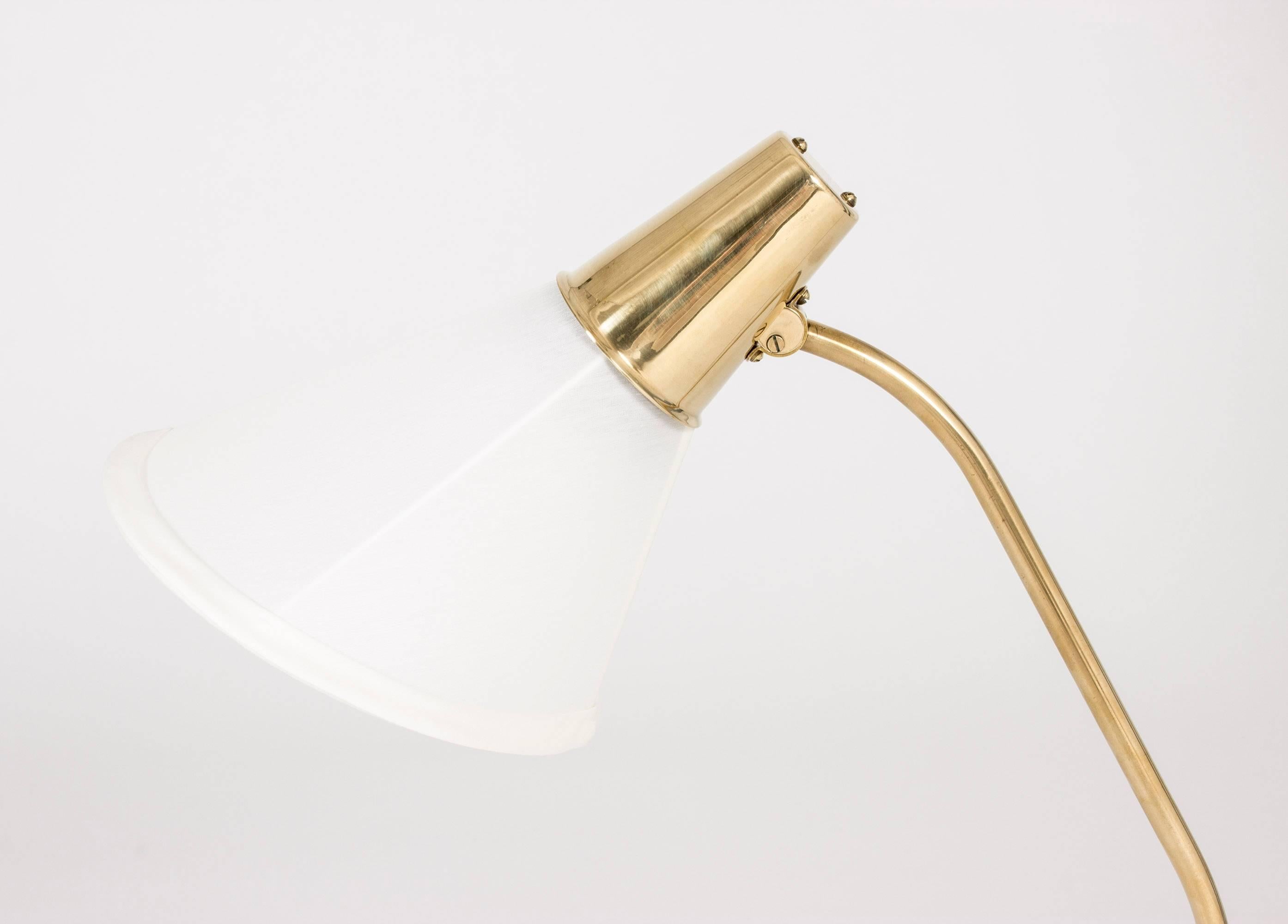 Brass Desk Lamp by Sonja Katzin In Excellent Condition In Stockholm, SE