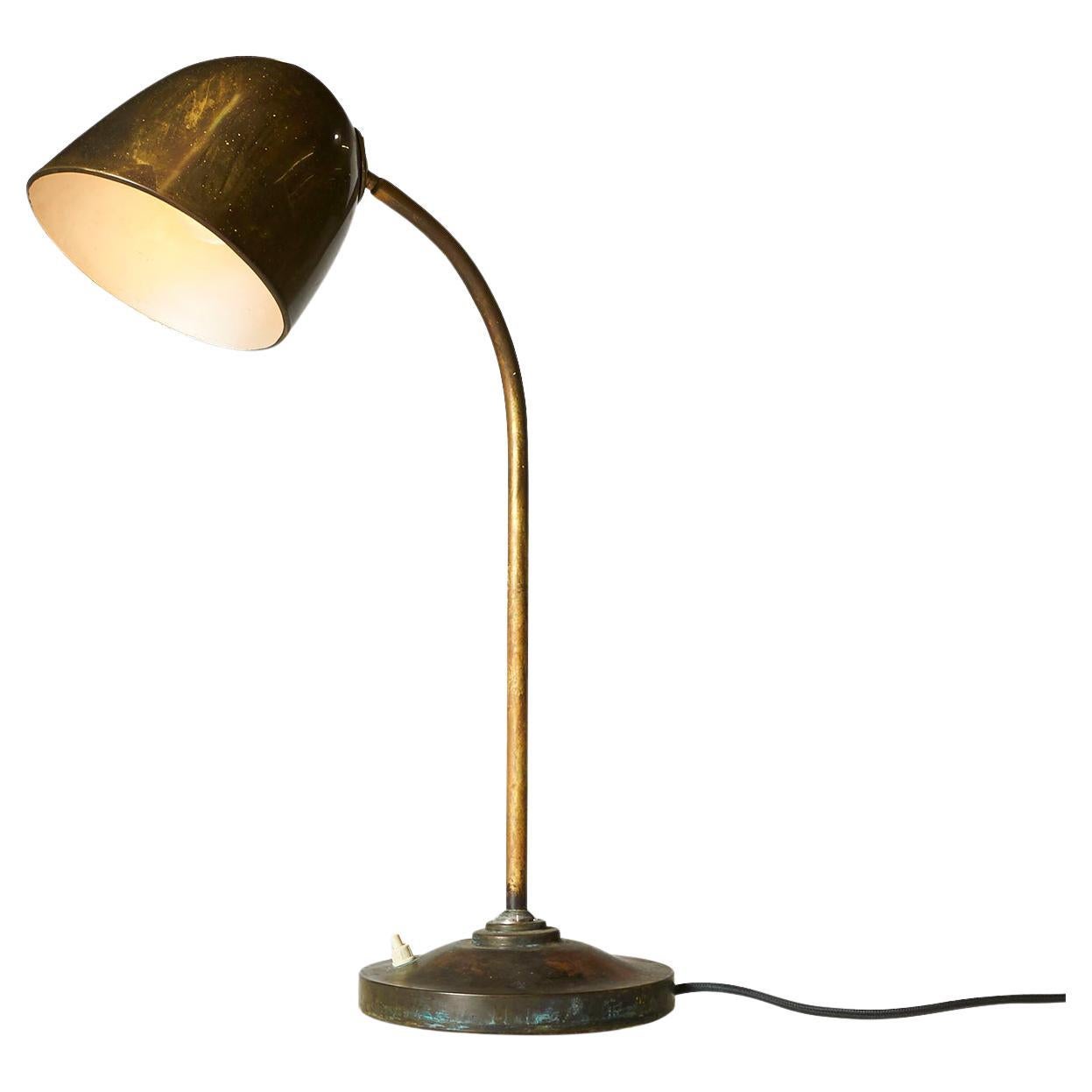 Brass Desk Lamp by Vilhelm Lauritzen For Sale