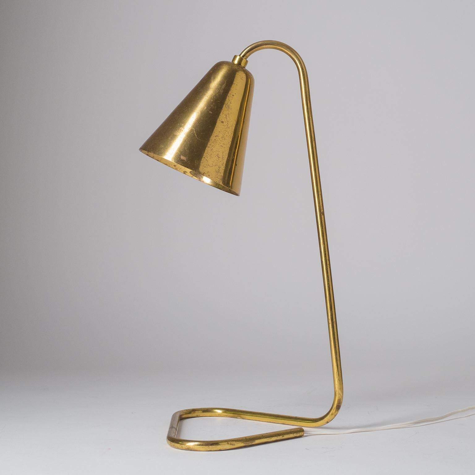 Brass Desk Lamp, circa 1950 1