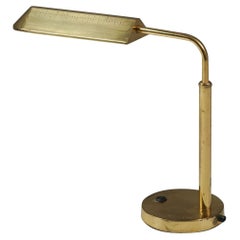 Brass Desk Lamp, Finland, Late 20th Century