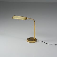 Lampada da tavolo in ottone, Finlandia, fine XX secolo