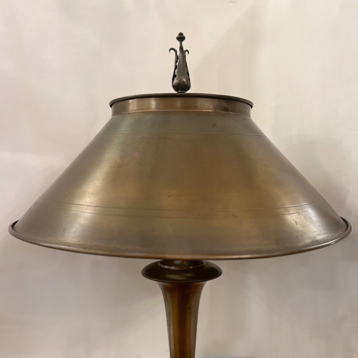 English Brass Desk Lamp For Sale
