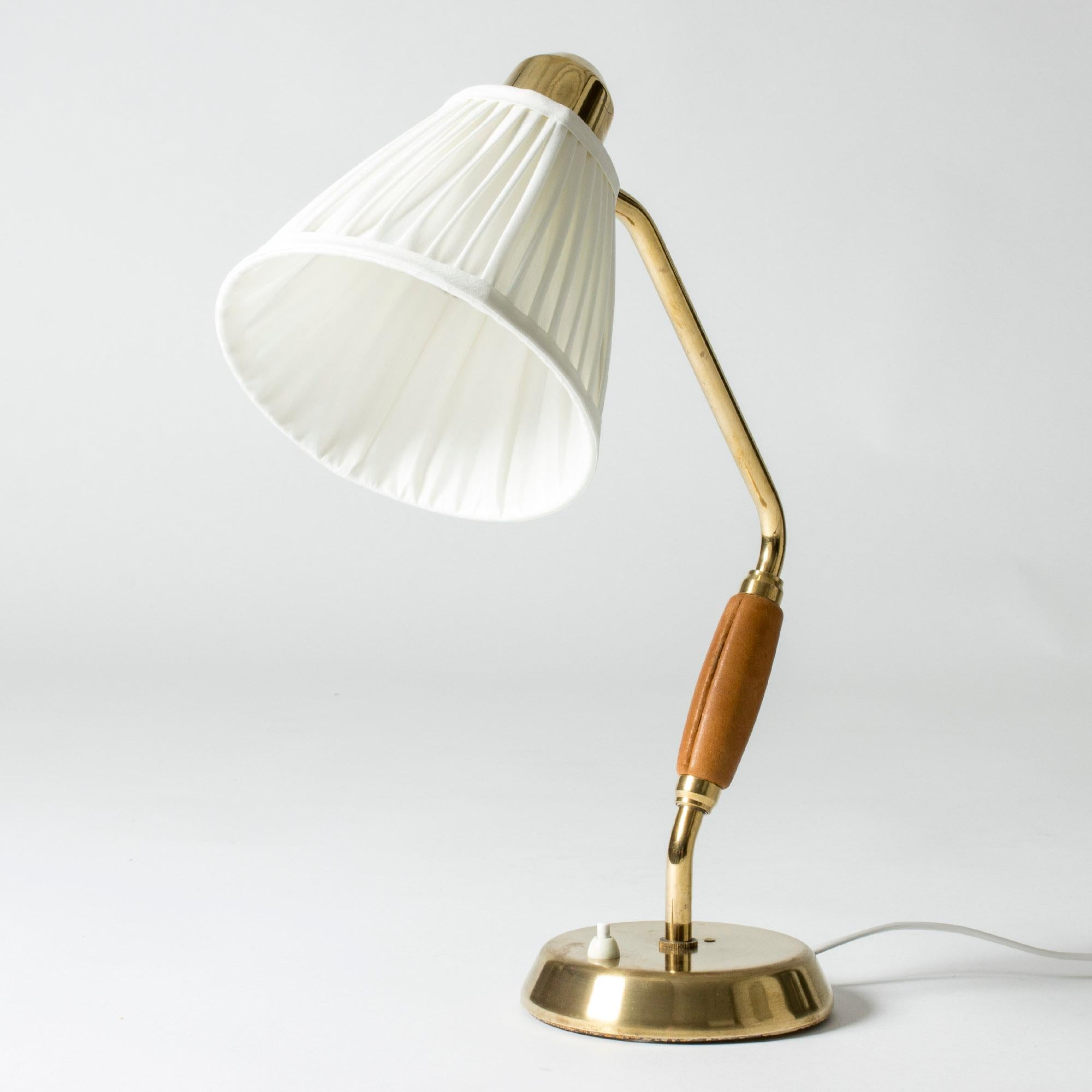 Scandinavian Modern Brass Desk Lamp from ASEA, Midcentury