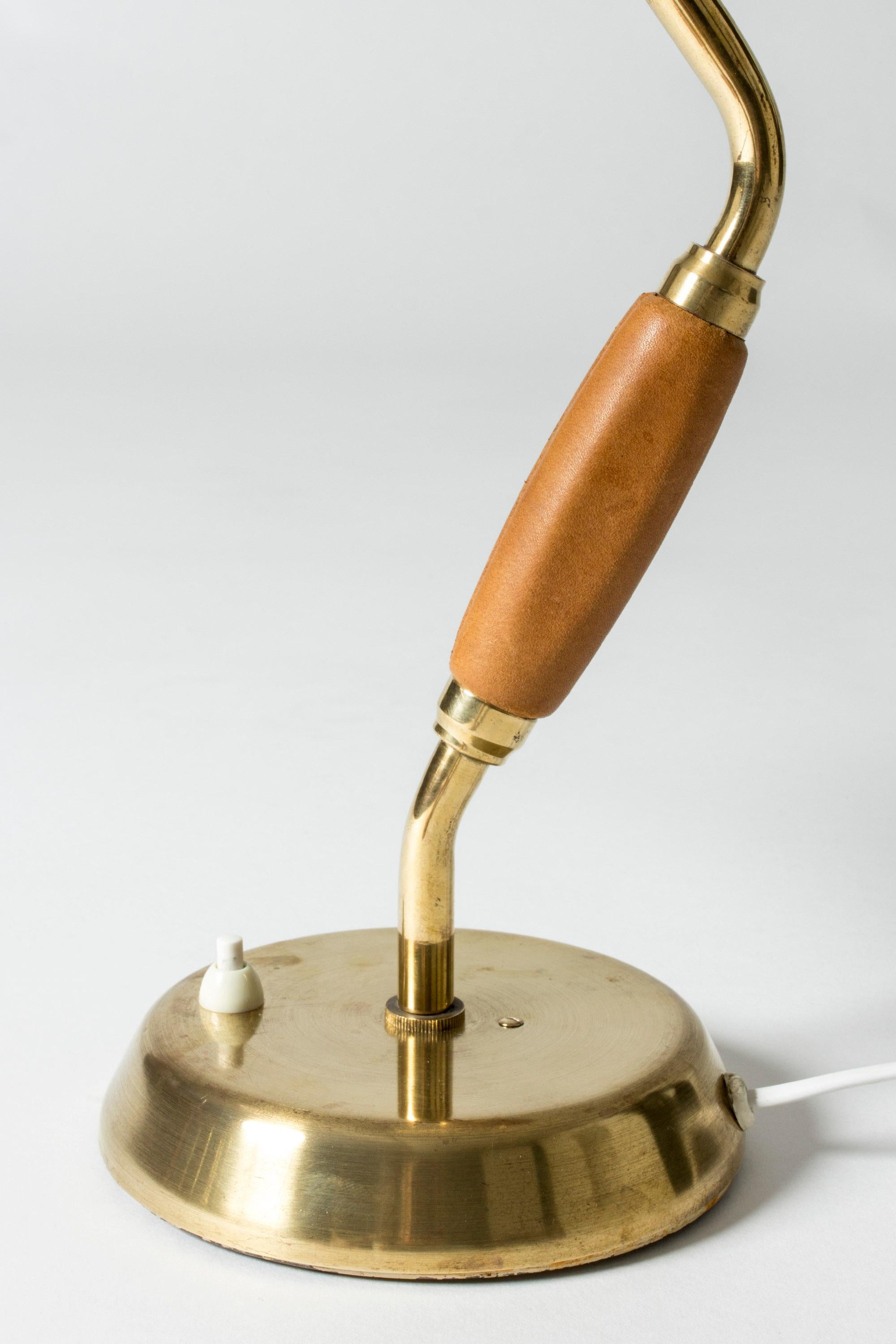 Brass Desk Lamp from ASEA, Midcentury 1