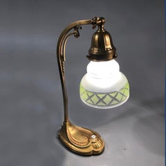 Brass Desk Lamp, Hungary, 1920s