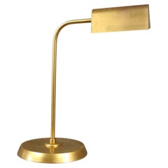 Vintage Brass Desk Lamp in the style of Hansen, Table light era Biny, Guariche