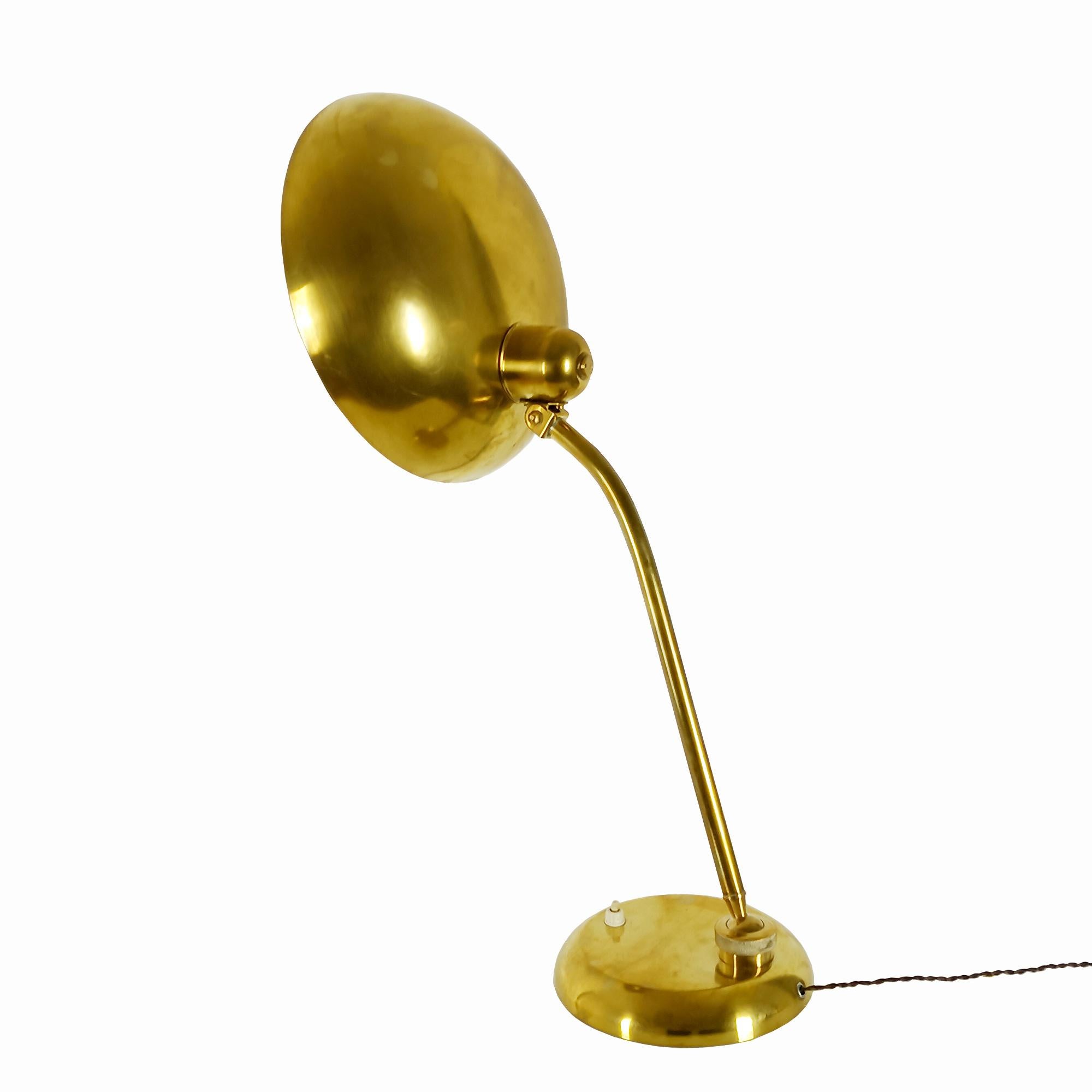 Schreibtischlampe aus Messing - Italien 1940 (Moderne der Mitte des Jahrhunderts) im Angebot