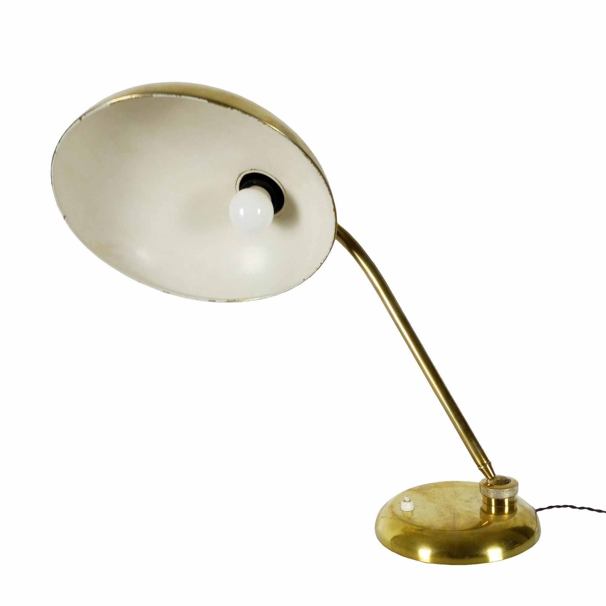 Schreibtischlampe aus Messing - Italien 1940 (Italienisch) im Angebot