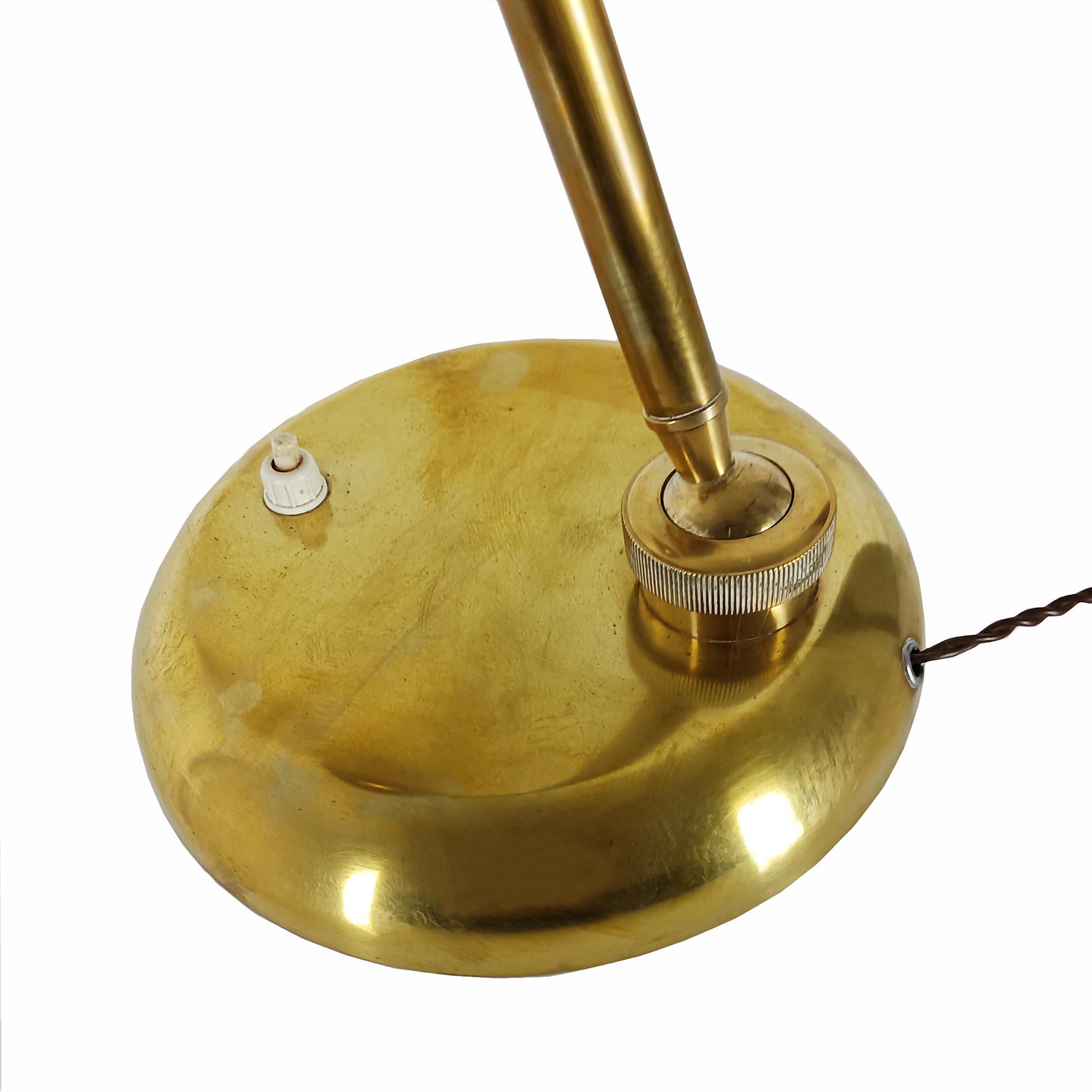 Schreibtischlampe aus Messing - Italien 1940 im Angebot 1