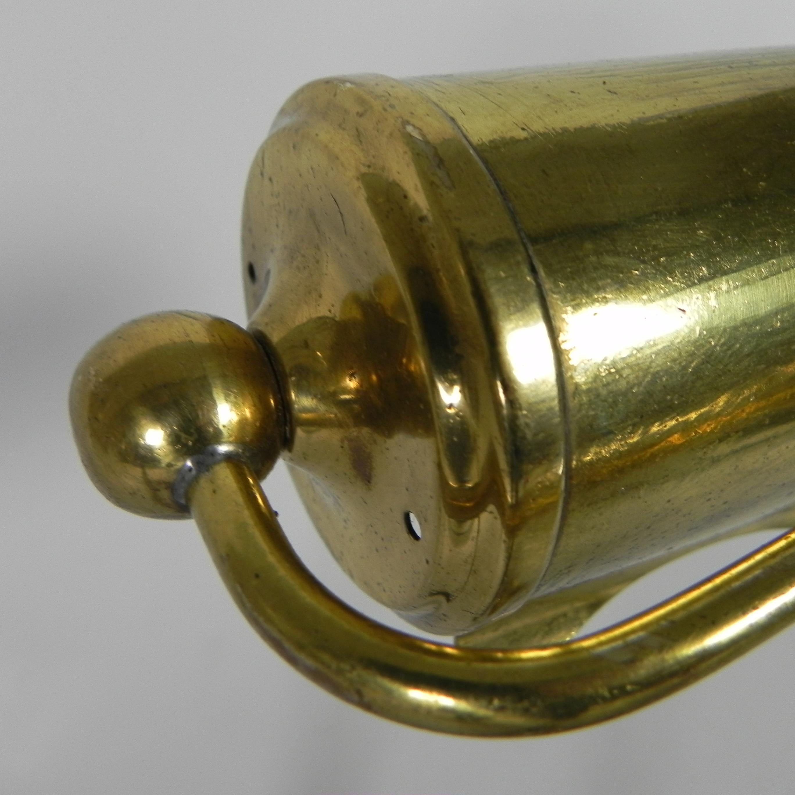 Brass desk lamp, piano lamp with rotating shade, 1930s For Sale 6
