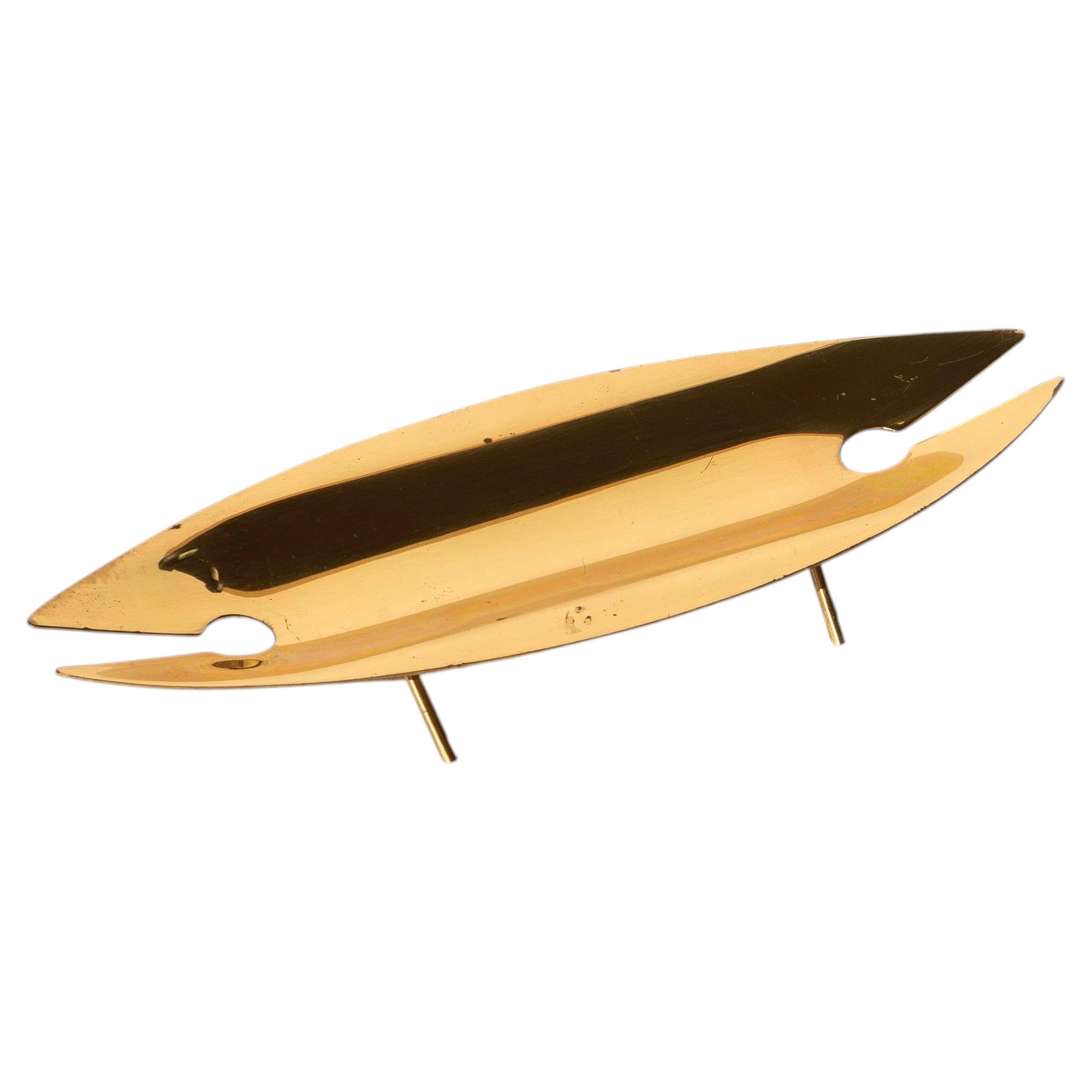 Brass Desk Pen Holder by Günter Kupetz for WMF Germany - Desk Accessory - 1950’s