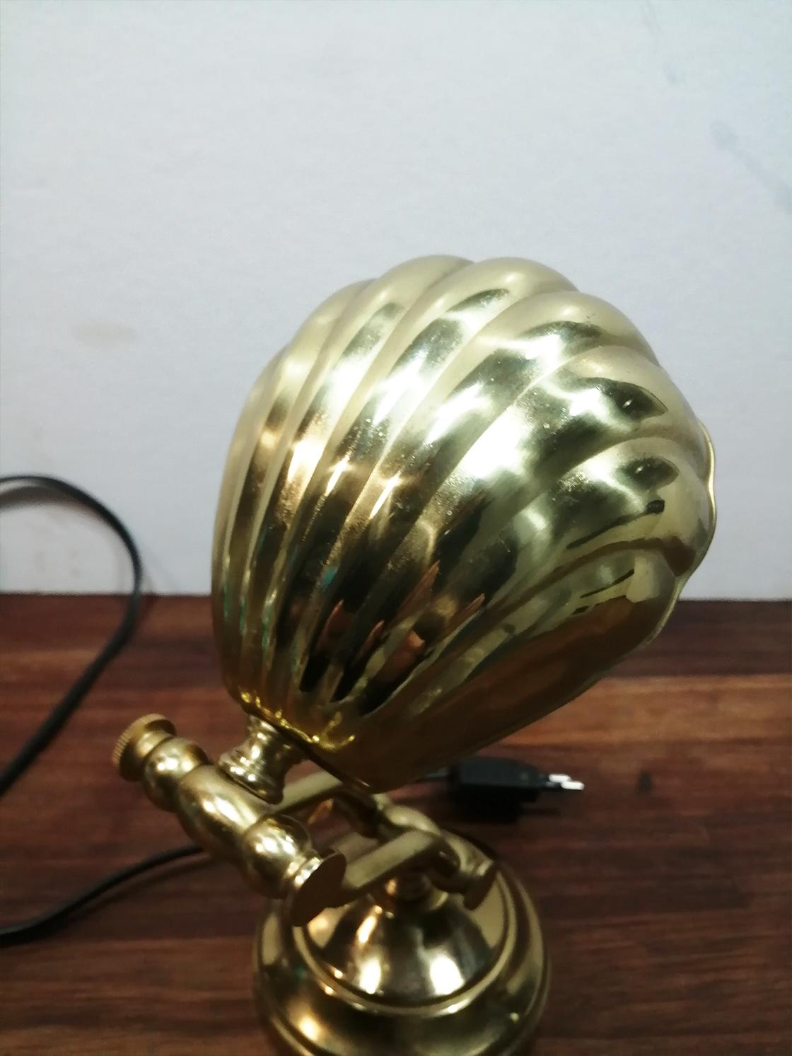 brass shell lamp