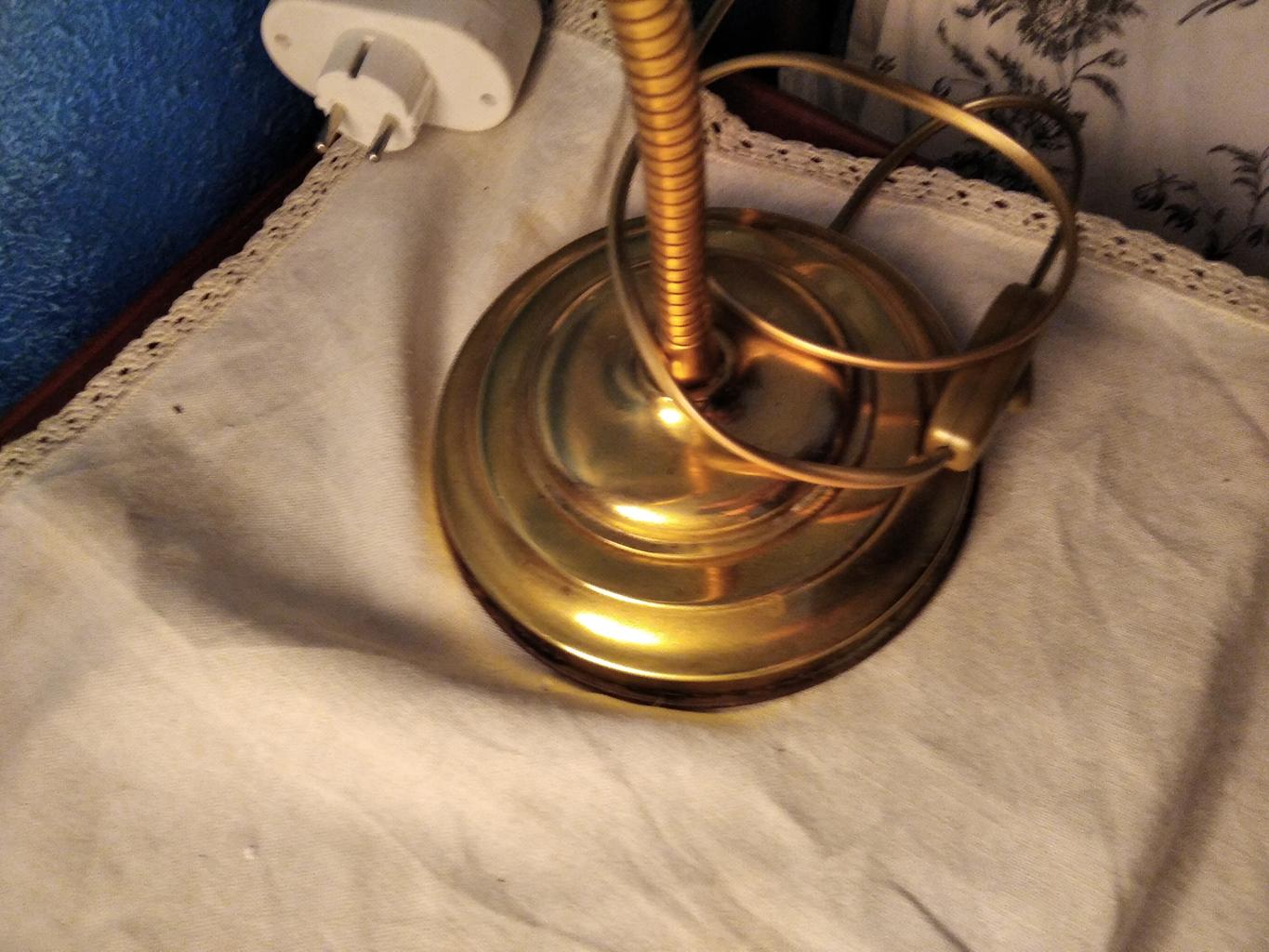 Brass Desk Table Lamp Shell , Art Nouveau, Art Deco 2