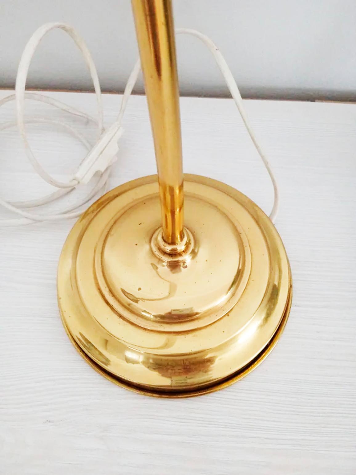  Tischlampe Muschel-Messing-Schalenhals-Lampe  Schreibtisch , Gold  Art Deco Stil (Art déco) im Angebot