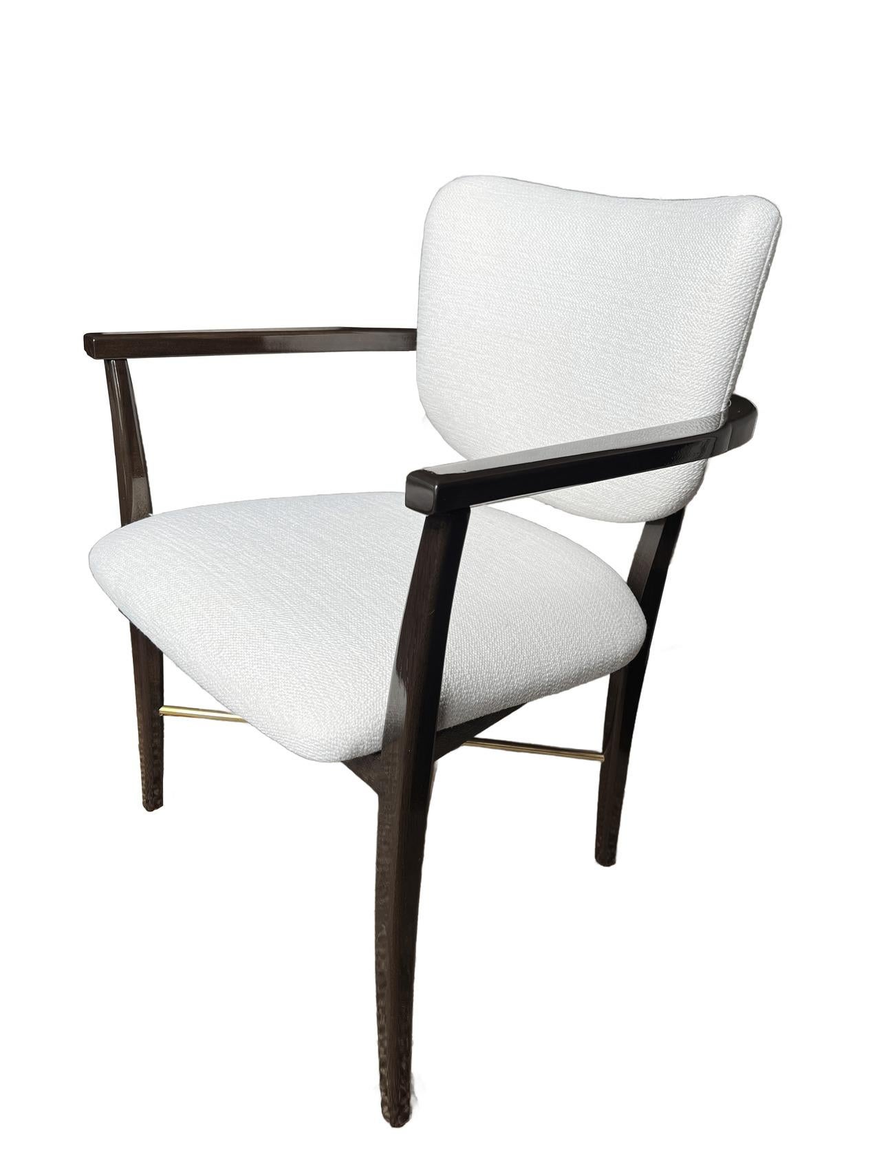 Brass Detail Chair In New Condition For Sale In New York, NY