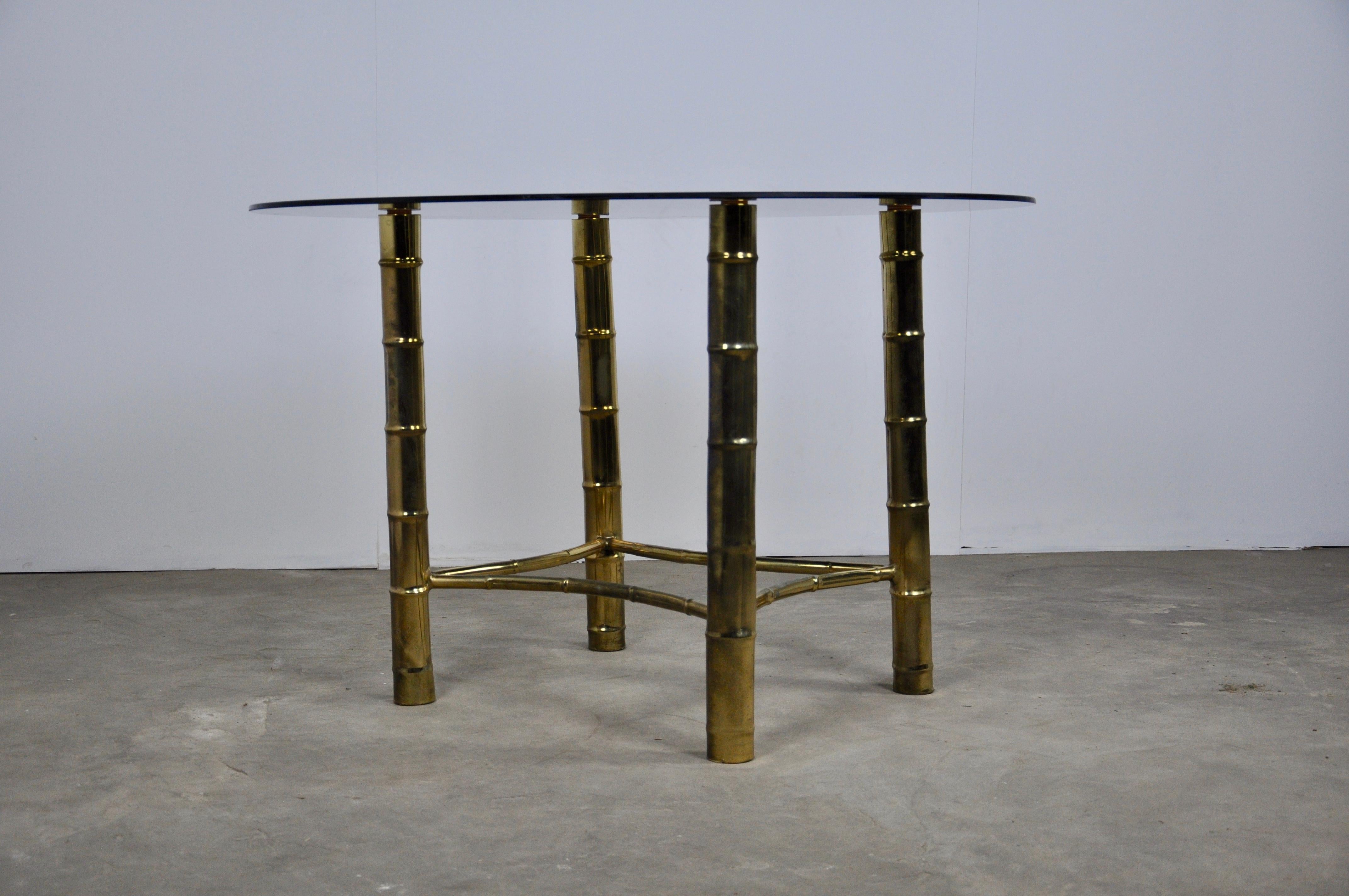 Mid-Century Modern Brass Dining Table, 1960s