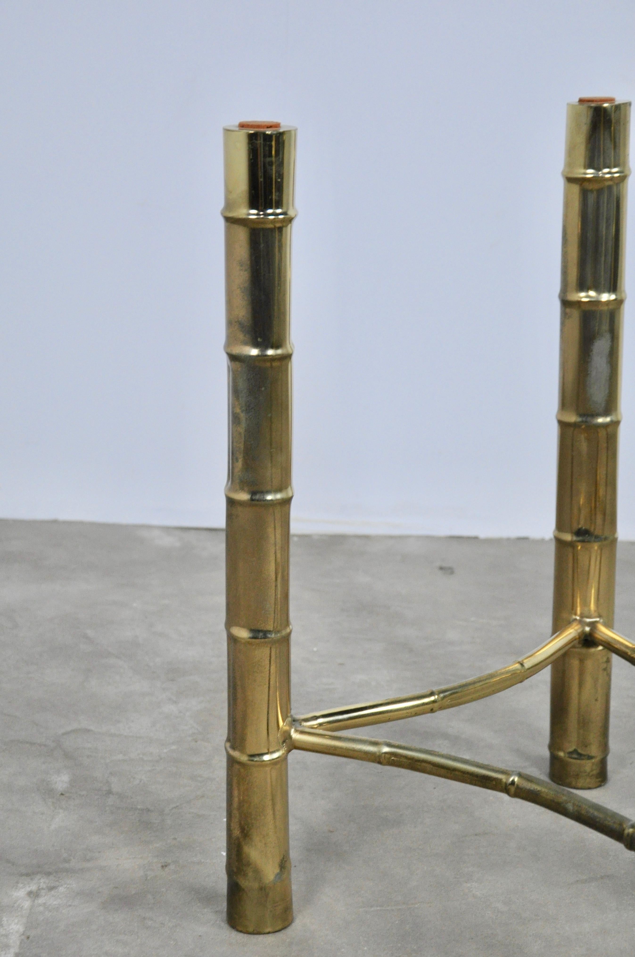 French Brass Dining Table, 1960s