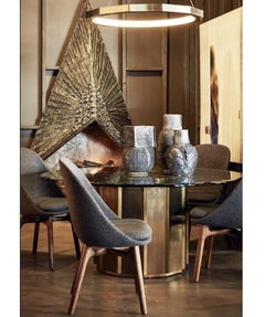 Brass Dining Table by Bernard Rohne for Mastercraft