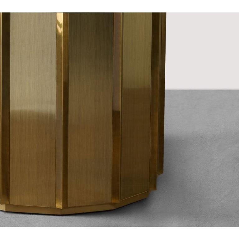 Laiton Table de salle à manger en laiton Bernard Rohne pour Mastercraft en vente