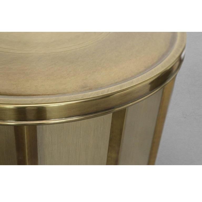 Table de salle à manger en laiton Bernard Rohne pour Mastercraft en vente 1