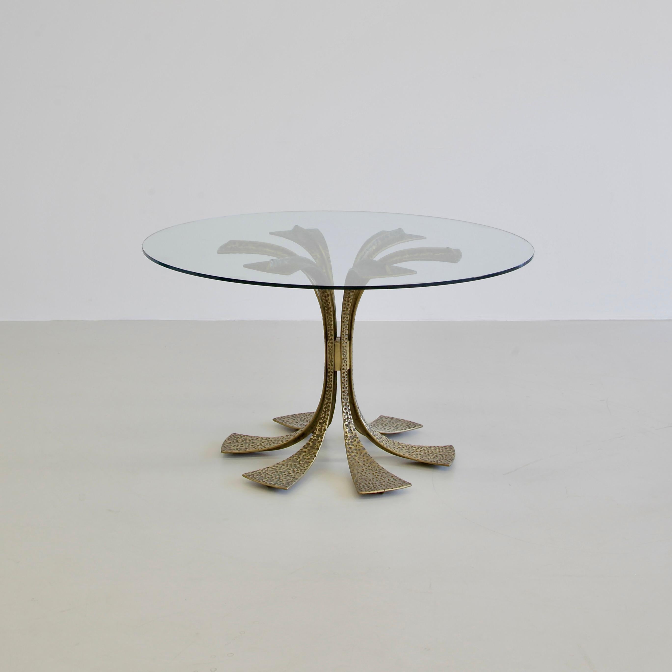 Italian Brass Dining Table by Luciano Frigerio, 1960s