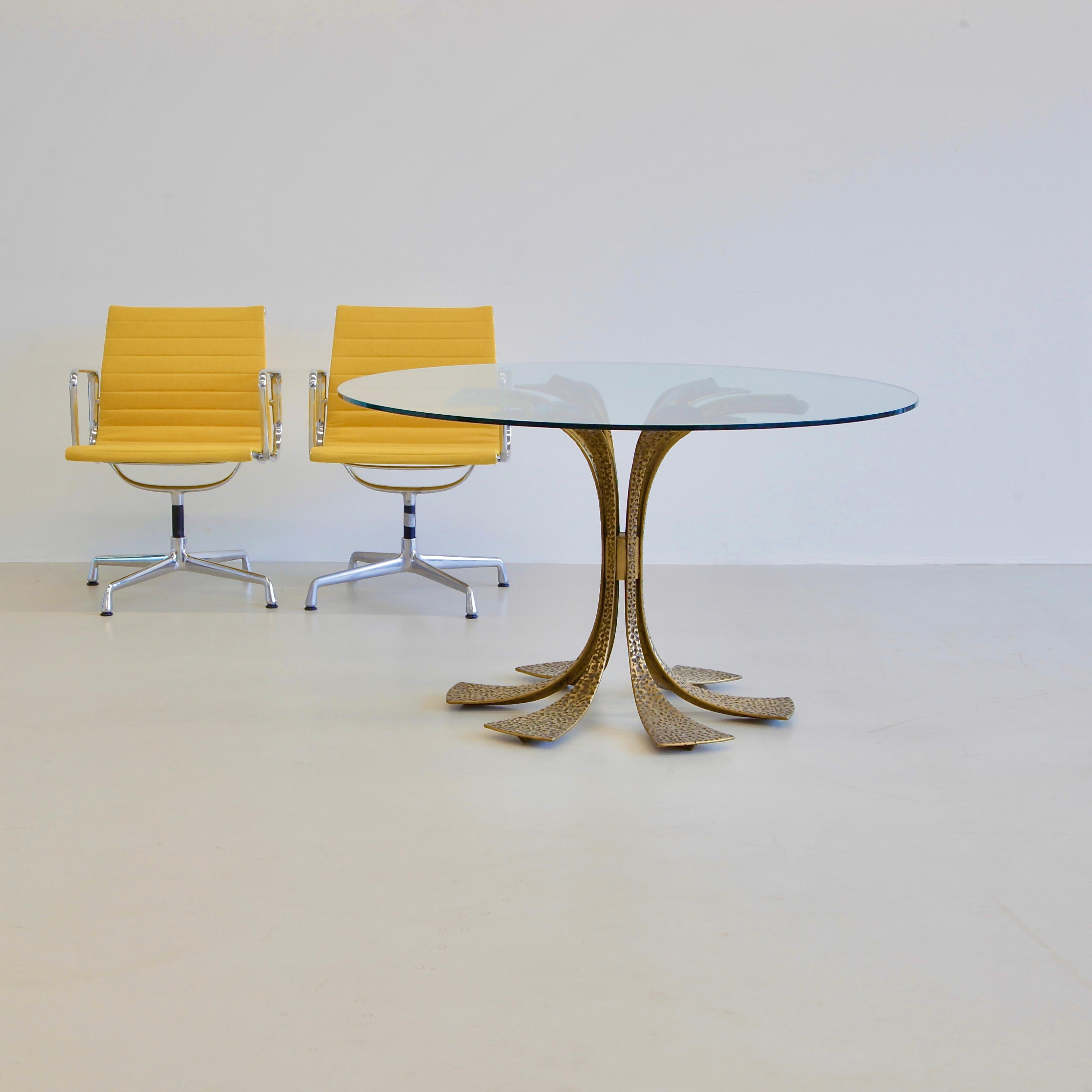 Mid-20th Century Brass Dining Table by Luciano Frigerio, 1960s