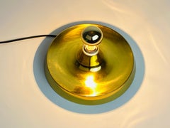 Brass Disc Shape Wall Lamp or Flushmount by Cosack, 1960s