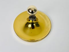 Brass Disc Shape Wall Lamp or Flushmount by Cosack, 1960s