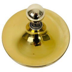 Brass Disc Shape Wall Lamp or Flushmount by Cosack, 1960s