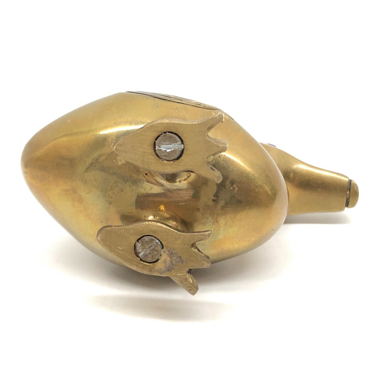 Messing Dodo-Vogel-Figur Desktop-Briefbeschwerer 1950er Jahre Mid-Century Modern, Deutsch 2