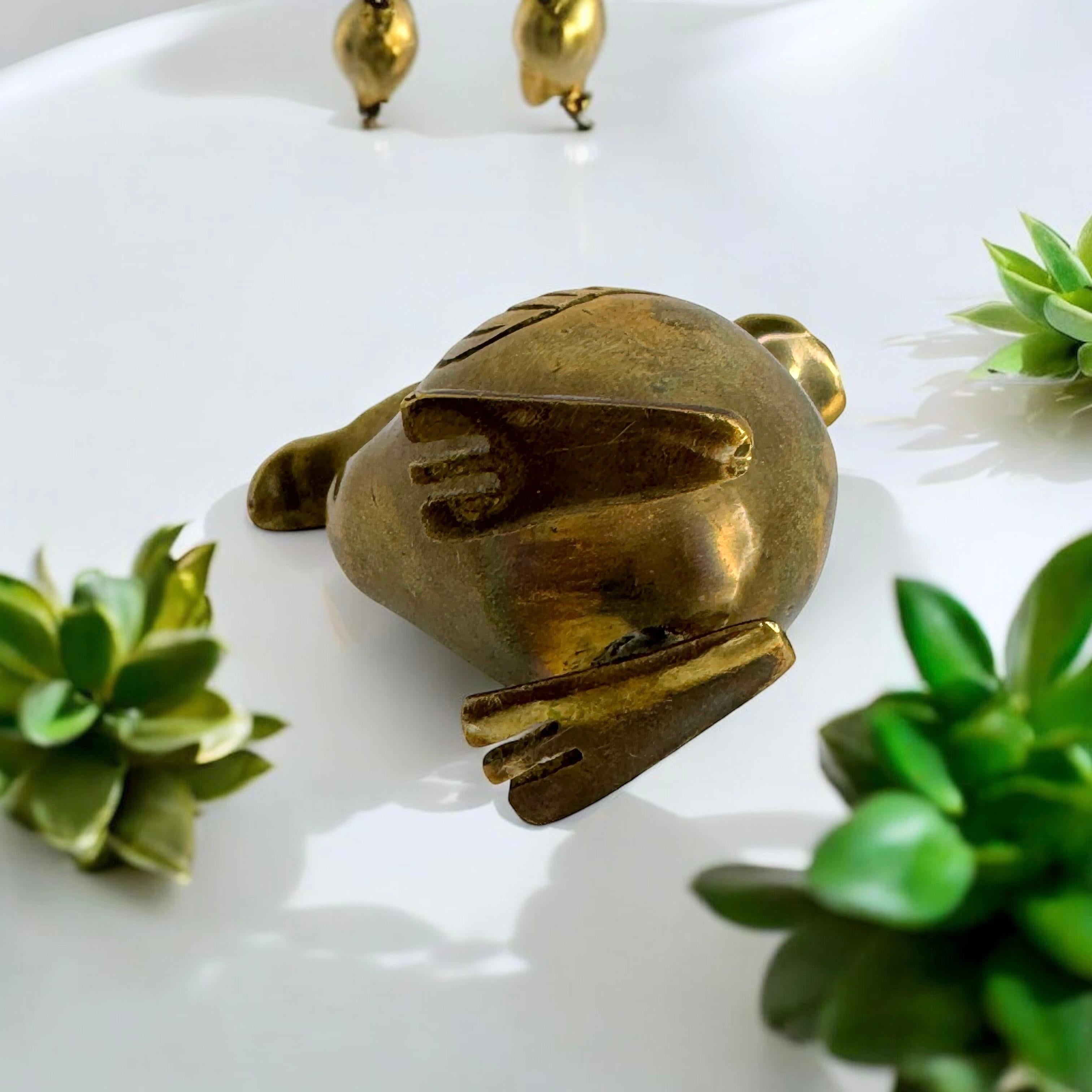 Brass Dodo Bird Figurine Desktop Paperweight 1960s Mid-Century Modern, German 12