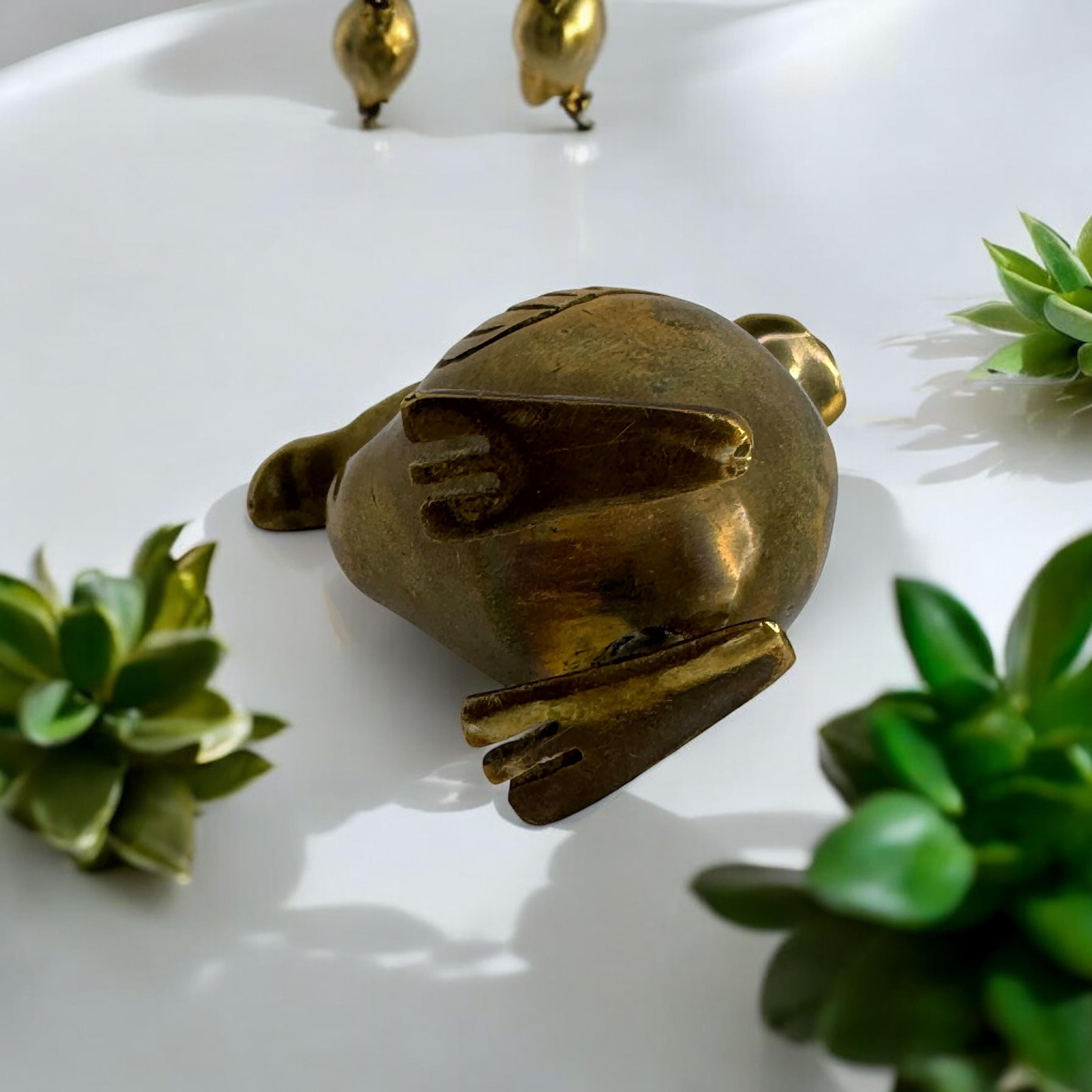 Brass Dodo Bird Figurine Desktop Paperweight 1960s Mid-Century Modern, German 13