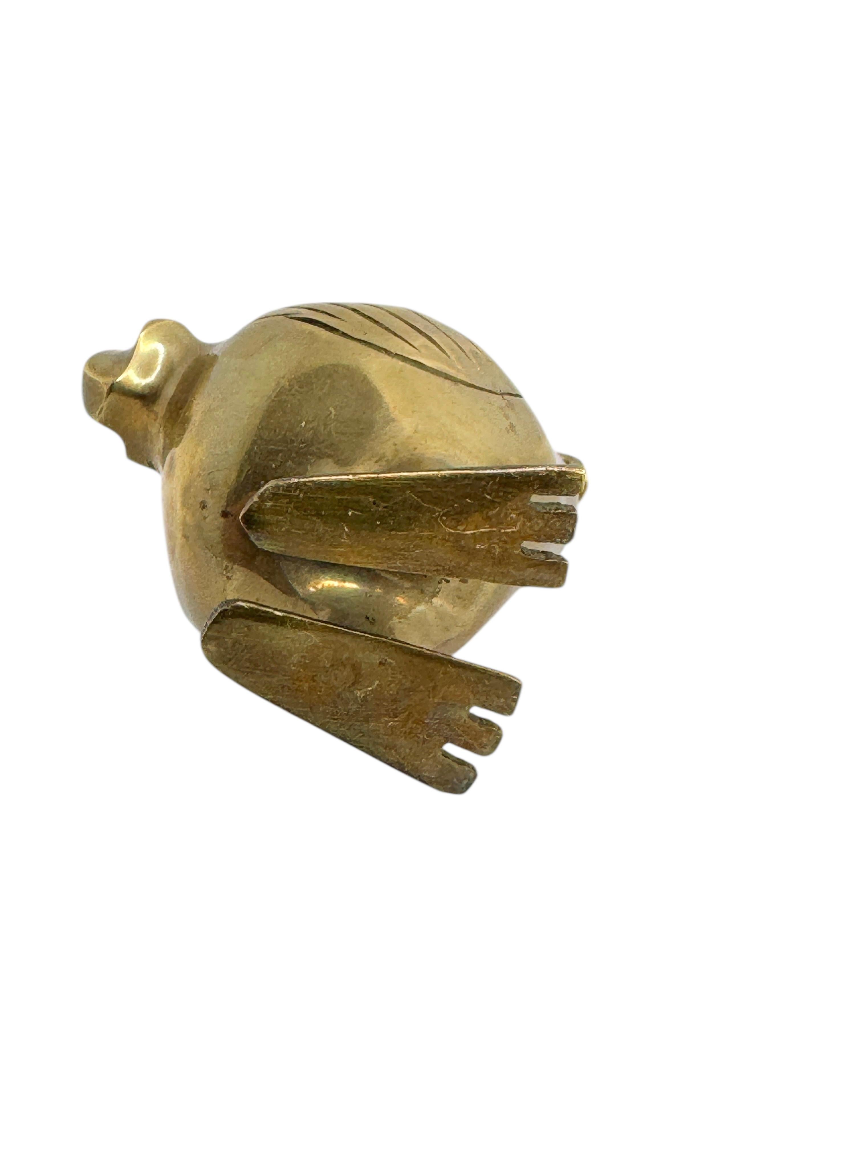 Brass Dodo Bird Figurine Desktop Paperweight 1960s Mid-Century Modern, German 4