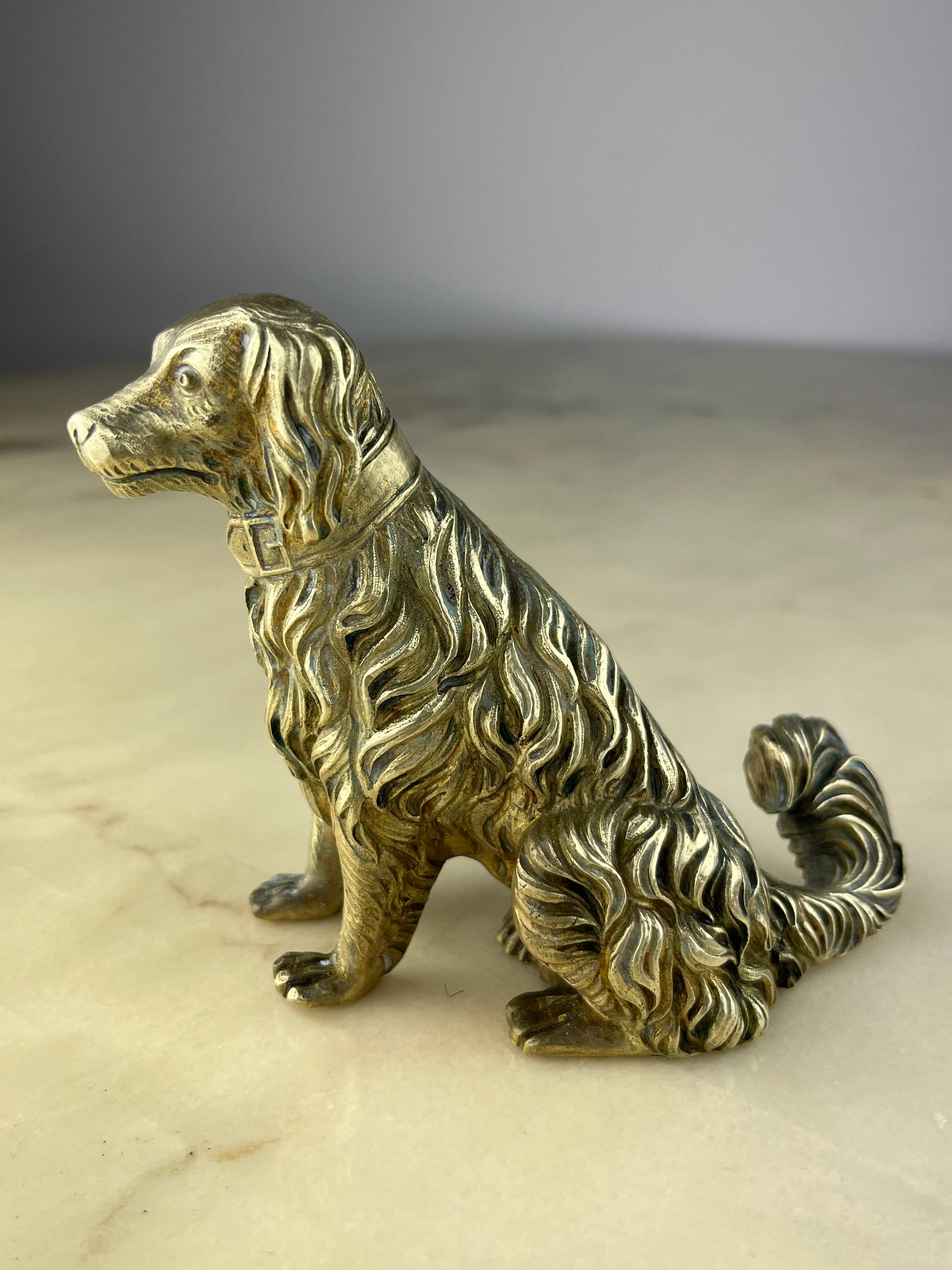 Mid-Century Brass Dog Italian Design 1960s For Sale 4