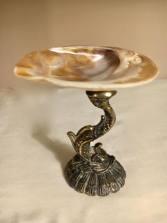 Brass Dolphin and Shell Soap Dish