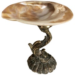 Brass Dolphin and Shell Soap Dish
