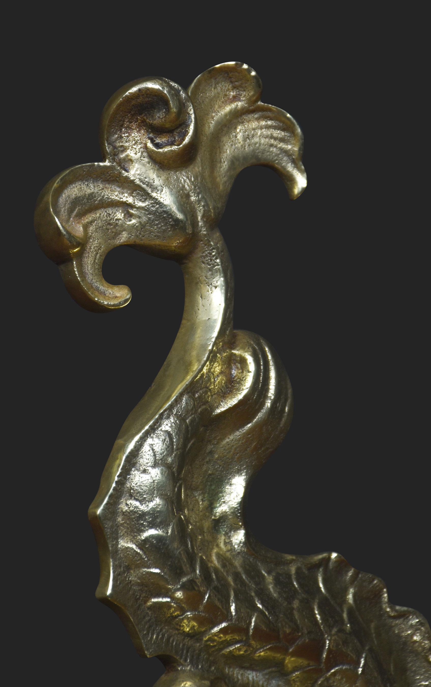 Brass doorstop cast in the form of a stylised heraldic dolphin.
Dimensions
Height 14 Inches
Width 9 Inches
Depth 5 Inches