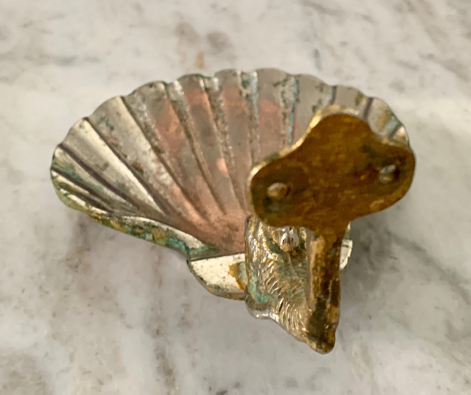 Brass Dolphin Soap Dish In Good Condition In Los Angeles, CA