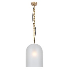 Brass Dome Pendant Lamp by SkLO