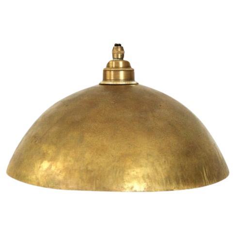 Brass Dome Pendant Lamp For Sale