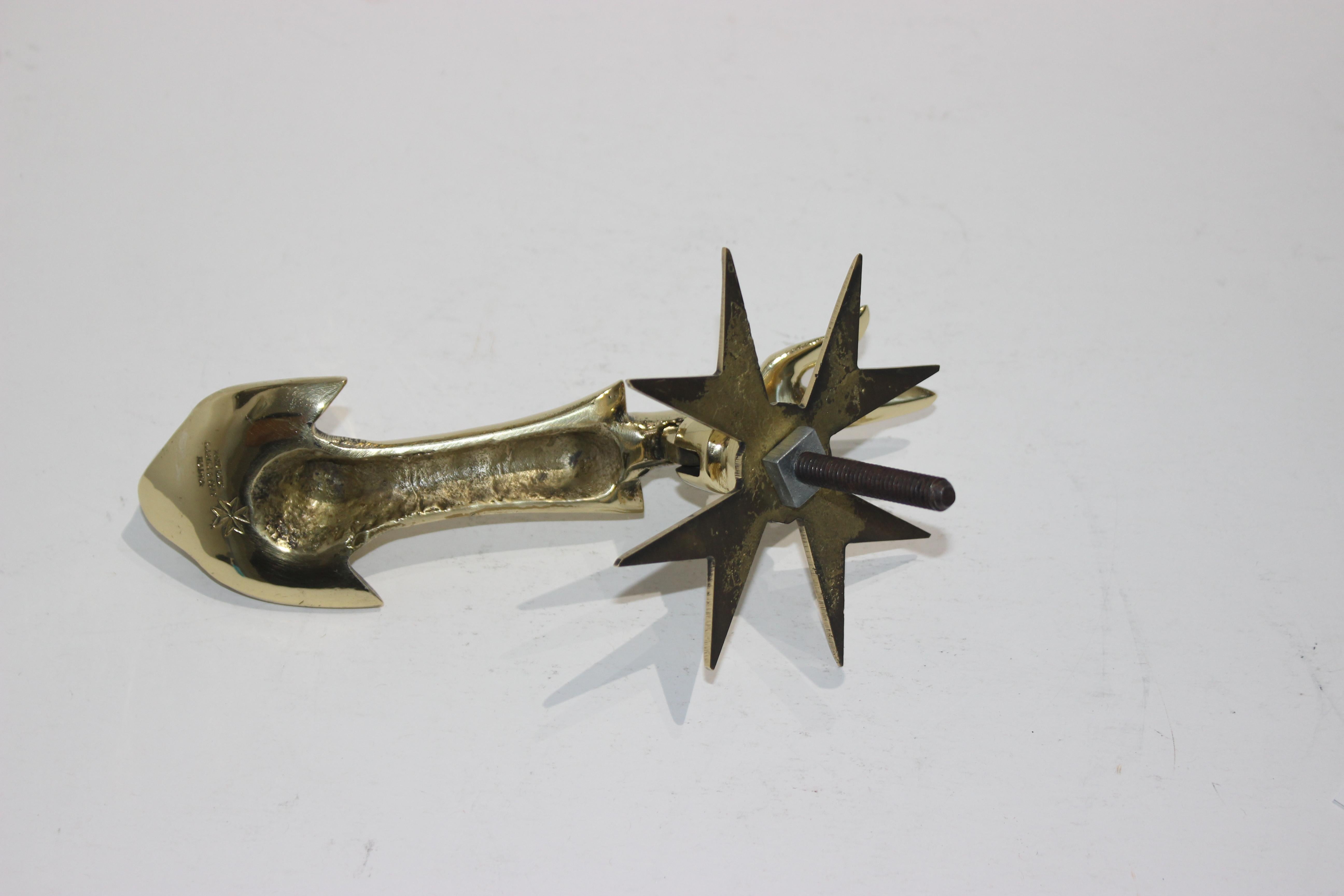 Cast Brass Door Knocker with Dolphin and Trident