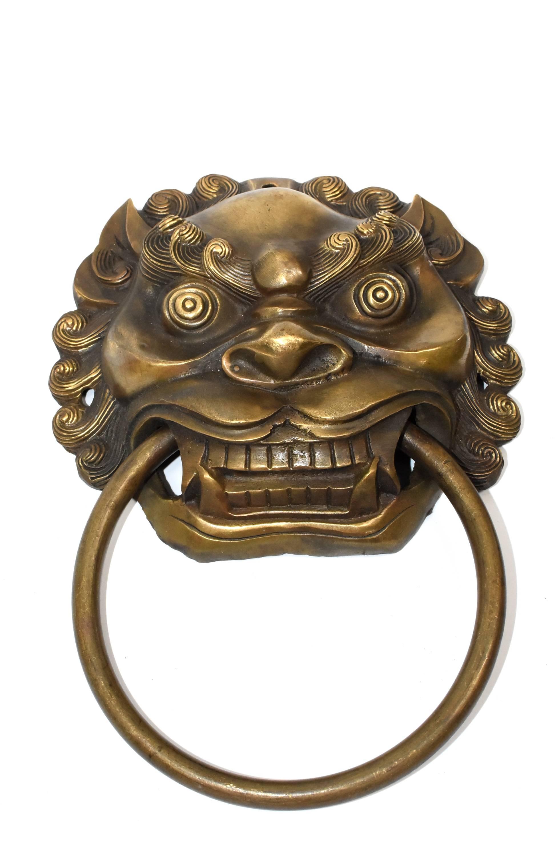 chinese lion door knocker