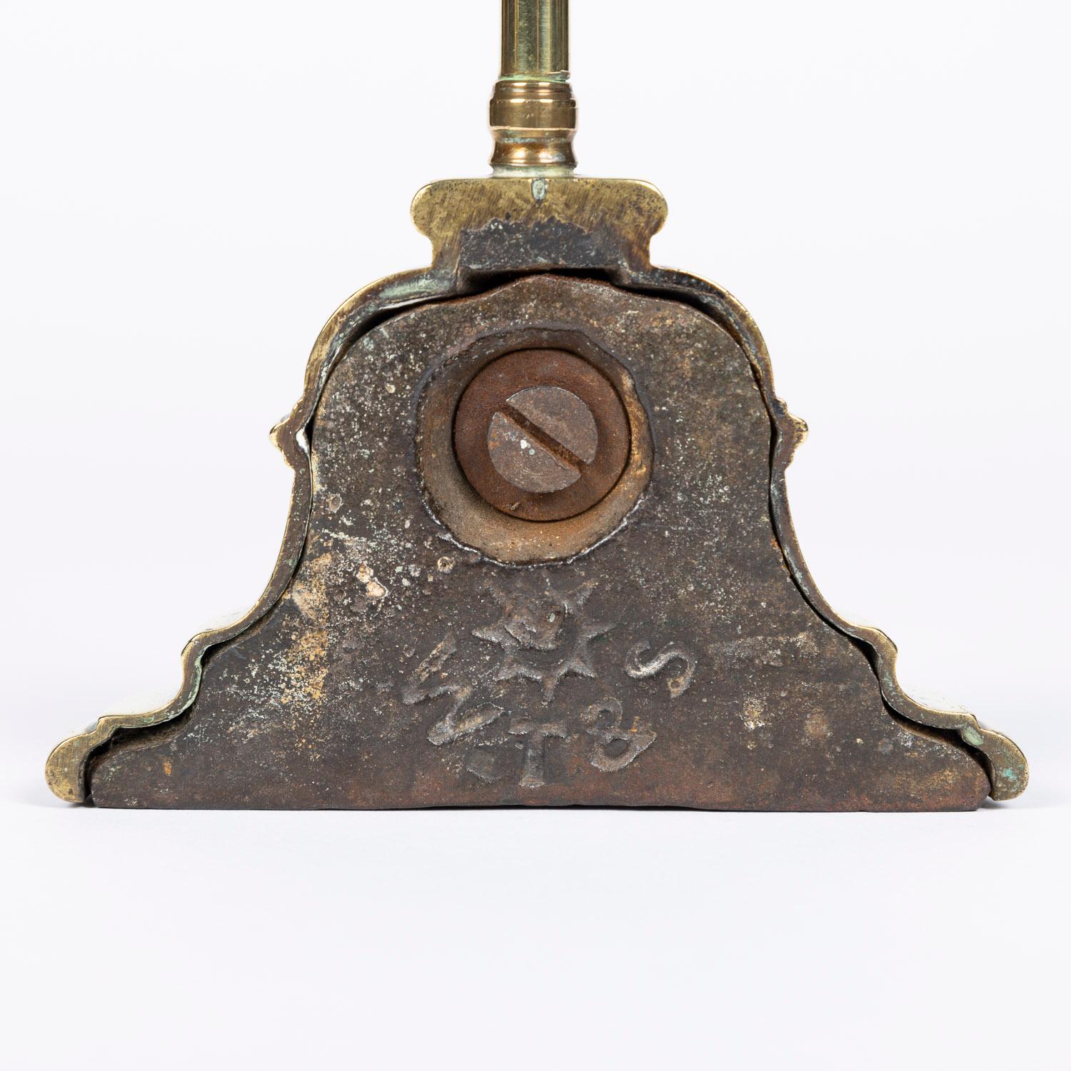 19th Century Brass Door Porter by William Tonks & Sons For Sale