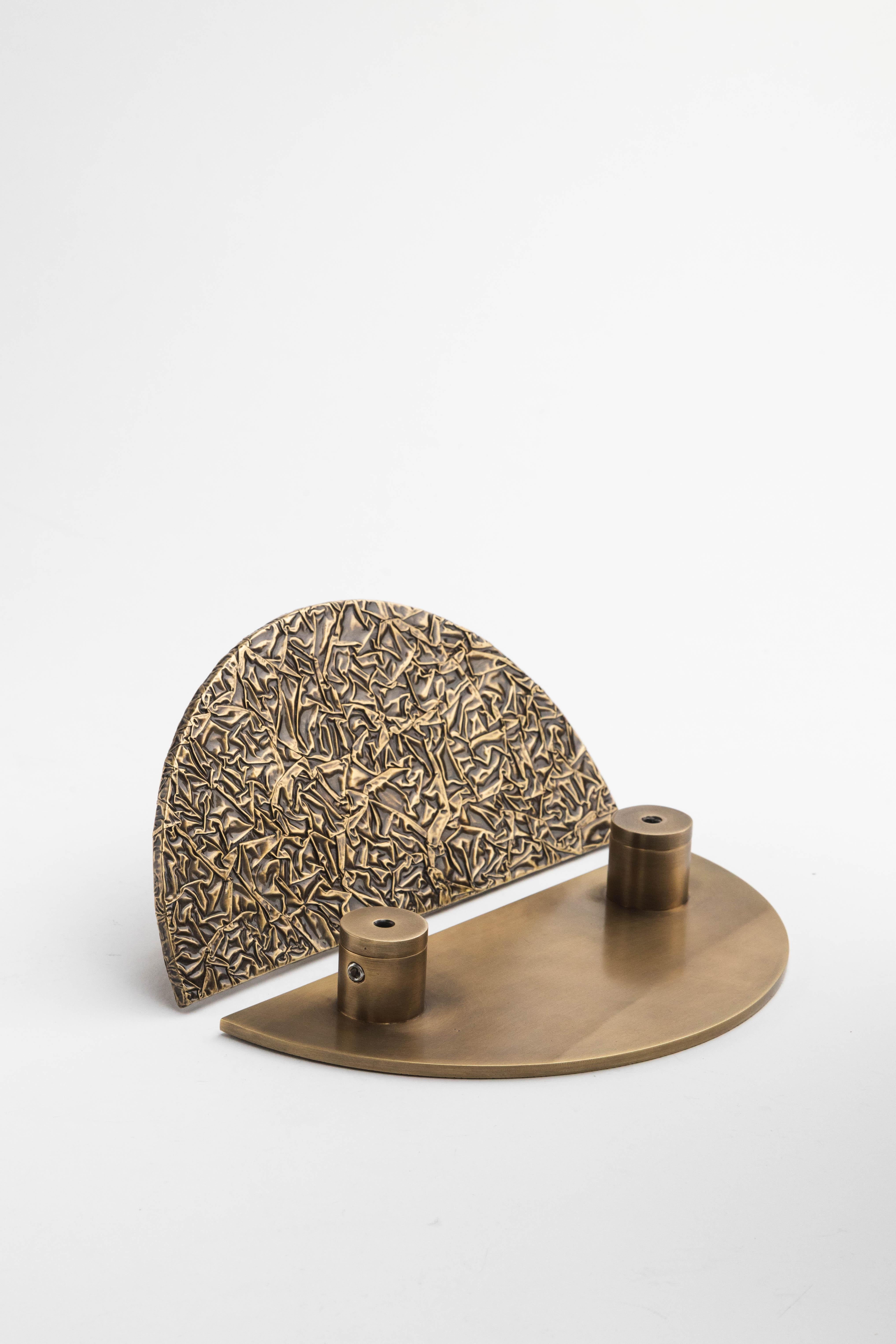 Messing-Türgriff ø  20 cm  Earth Prints Kollektion (Organische Moderne) im Angebot