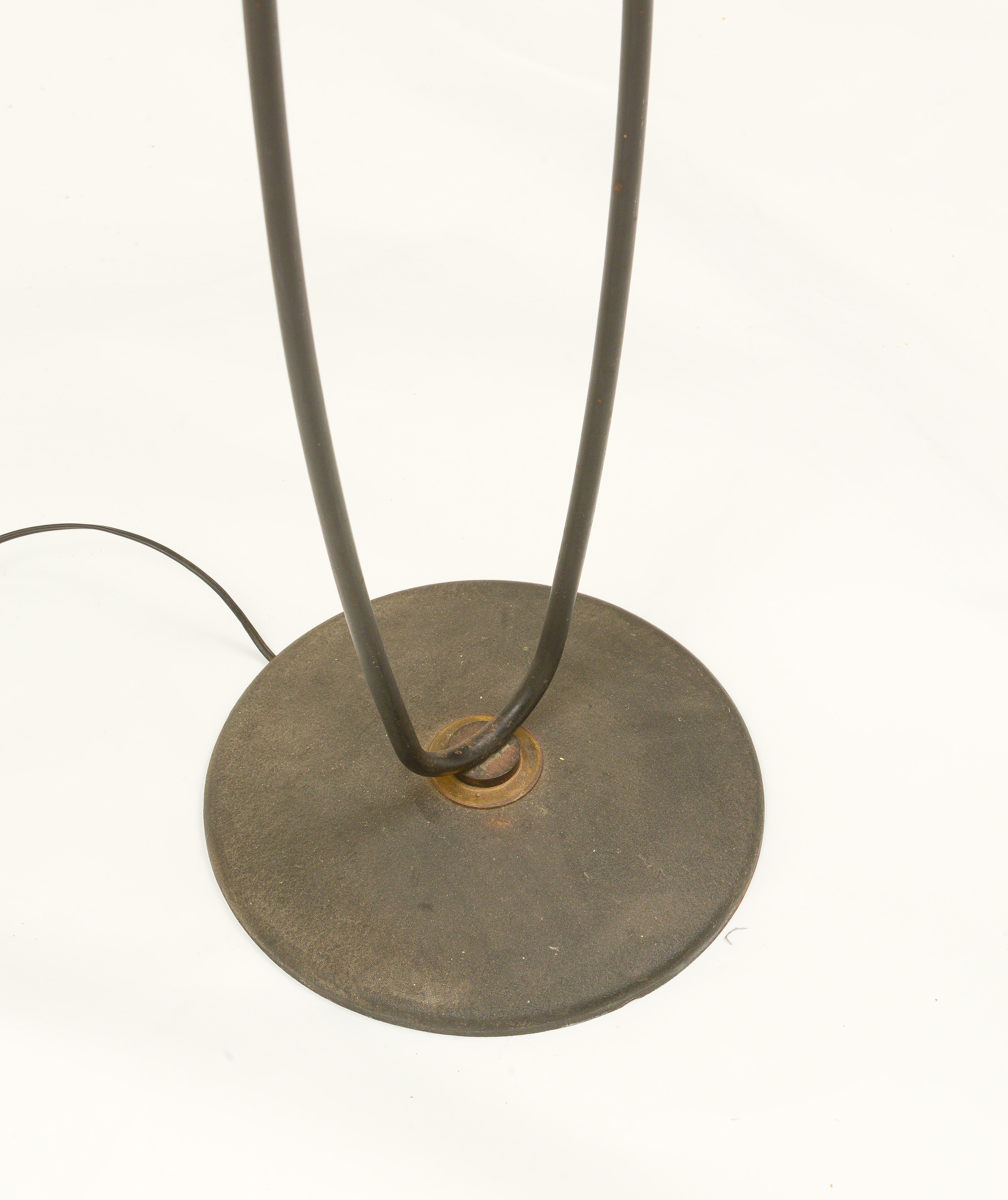 Brass Double Head Floor Lamp, French, 1960's 1