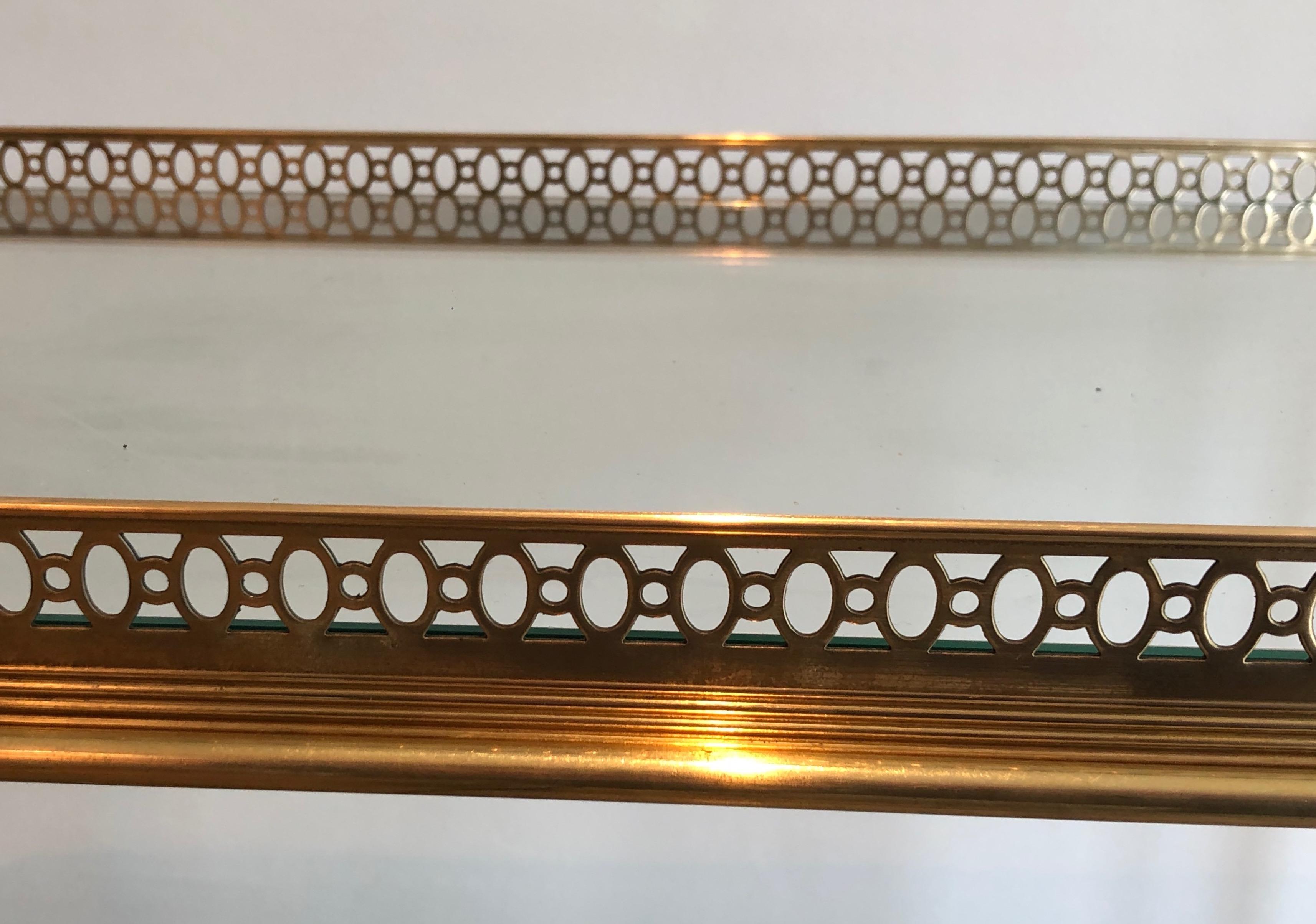 Brass Drinks Trolley by Maison Jansen. Circa 1940 4